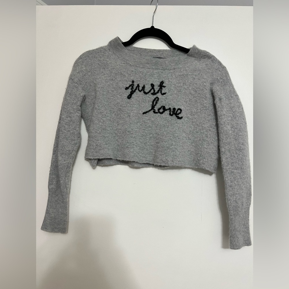 blank paige crop sweater